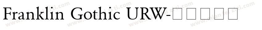 Franklin Gothic URW字体转换
